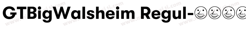 GTBigWalsheim Regul字体转换